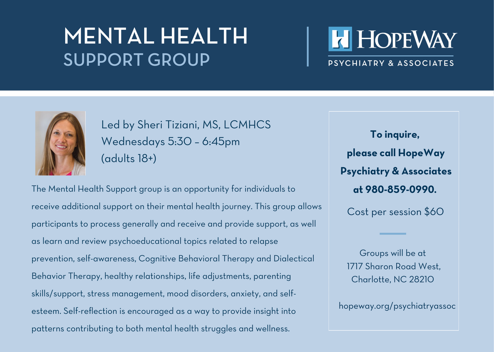 HopeWay Psychiatry & Associates Psychiatrists in Charlotte, NC HopeWay